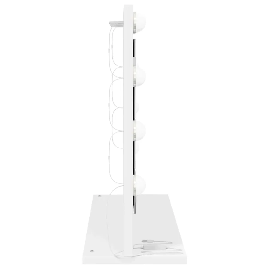 Miroir de vanité Blanc 60 x 45 x 18 cm Verre et bois composite - 5