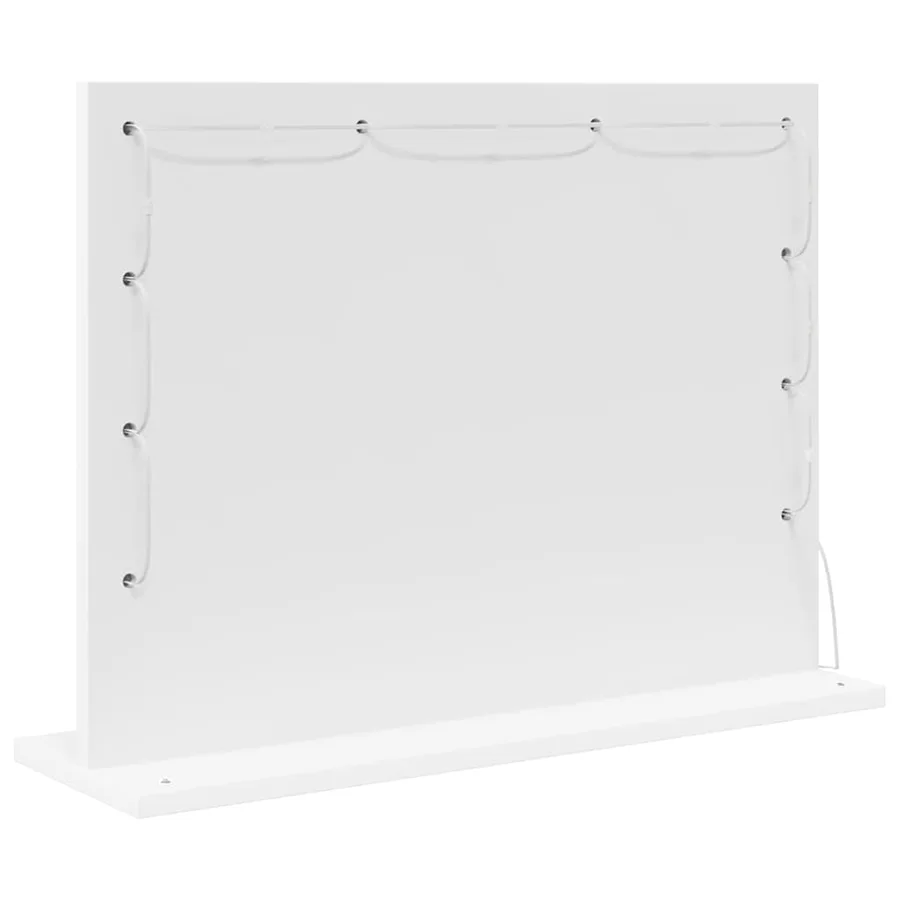 Miroir de vanité Blanc 60 x 45 x 18 cm Verre et bois composite - 6
