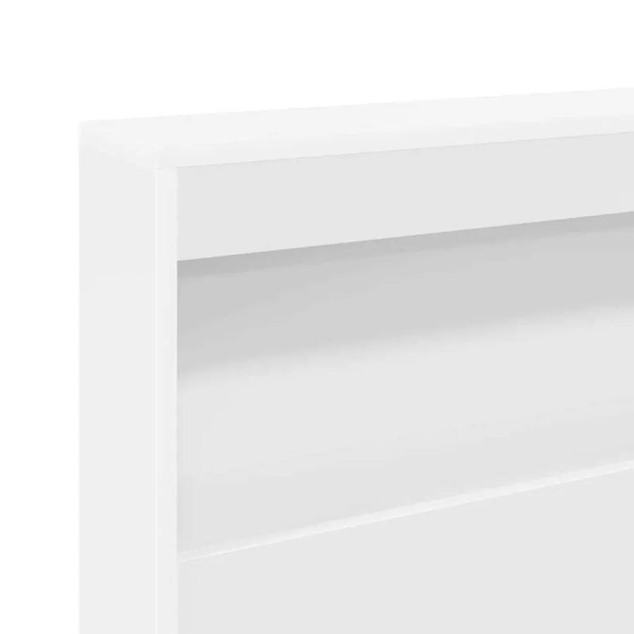Tête de lit de rangement Blanc 90 cm Bois d'ingénierie - 9