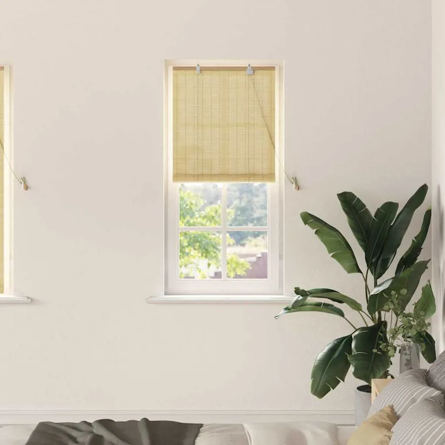 Store enrouleur Nature 60 x 160 cm Bambou