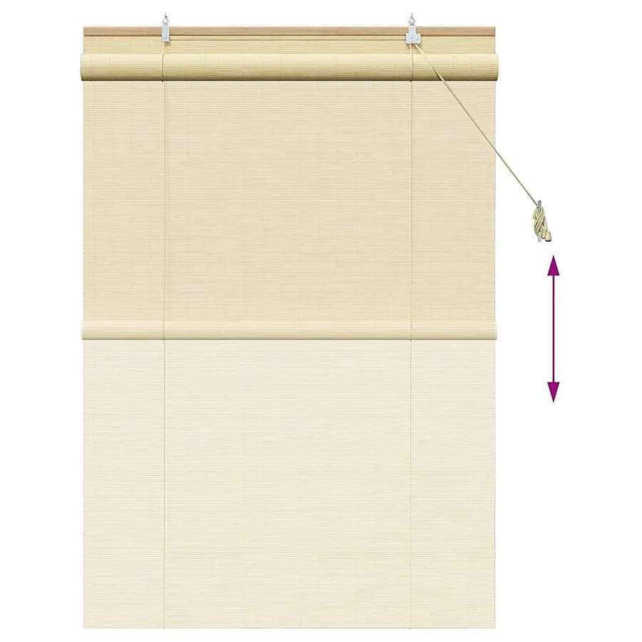 Store enrouleur Nature 110 x 160 cm Bambou - 13