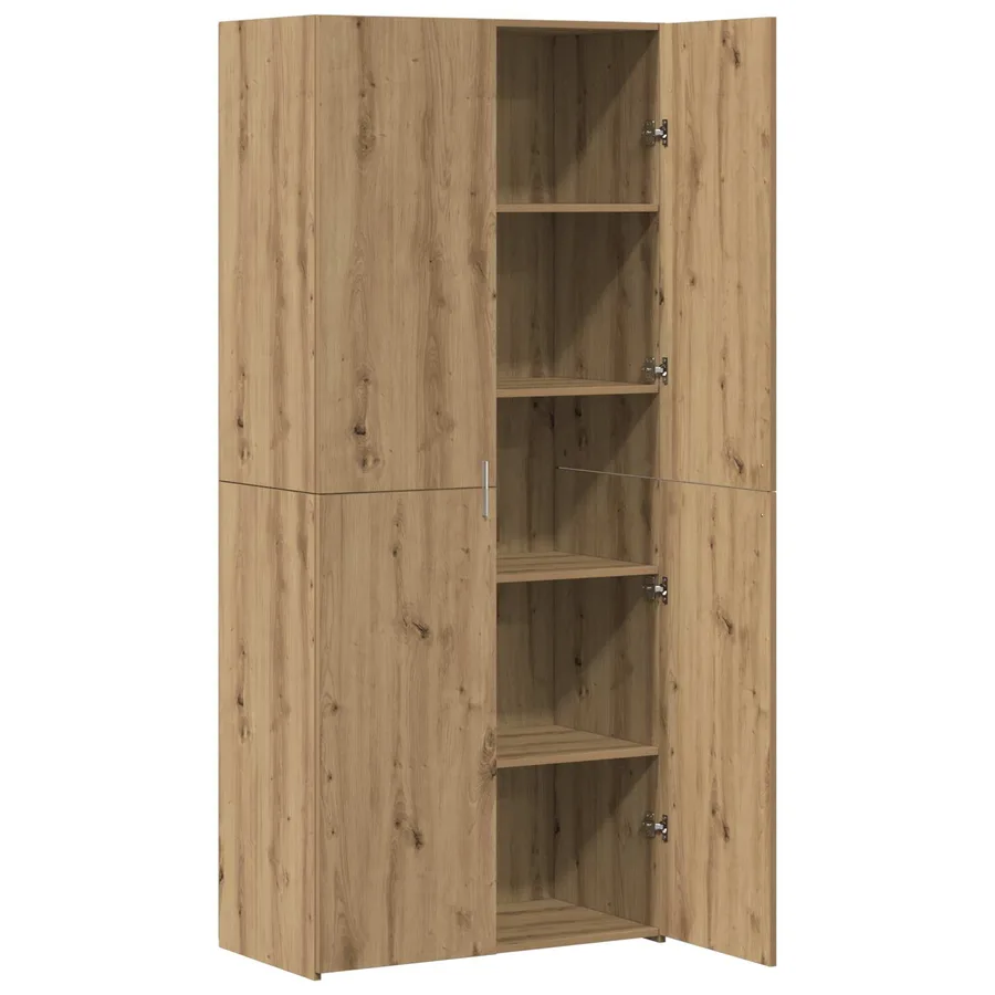 Haut Armoire 2 pcs Chêne artisanal 80 x 42 x 185 cm - 3