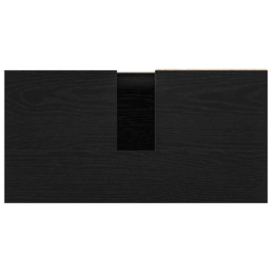 Cabinet de salle de bain avec tiroir Chêne noir 65 x 33 x 60 cm - 9