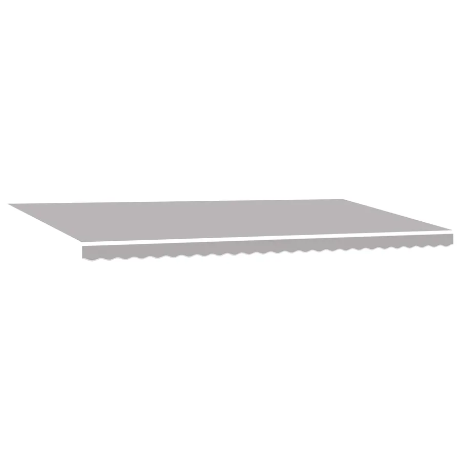 Auvent rétractable Gris clair 600 × 350 cm Polyester - 5