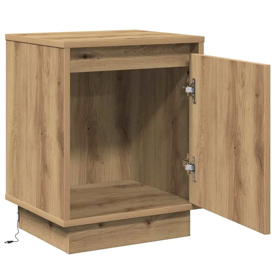Cabinet de chevet Chêne artisanal 39 x 34,5 x 50 cm - 6