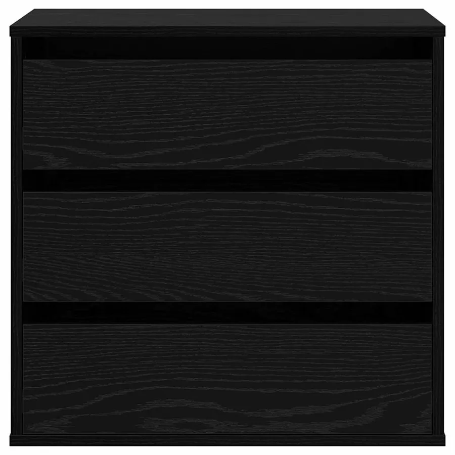 Armoire à tiroirs Noir 61 x 41 x 58 cm Bois d'ingénierie - 6