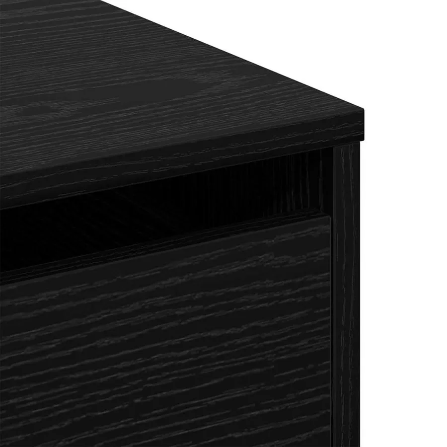 Armoire à tiroirs Noir 61 x 41 x 58 cm Bois d'ingénierie - 9