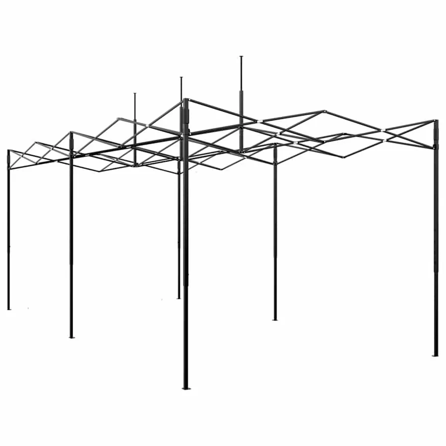 Serre avec cadre pop-up avec toit Vert 290 x 580 x 315 cm Fer - 5