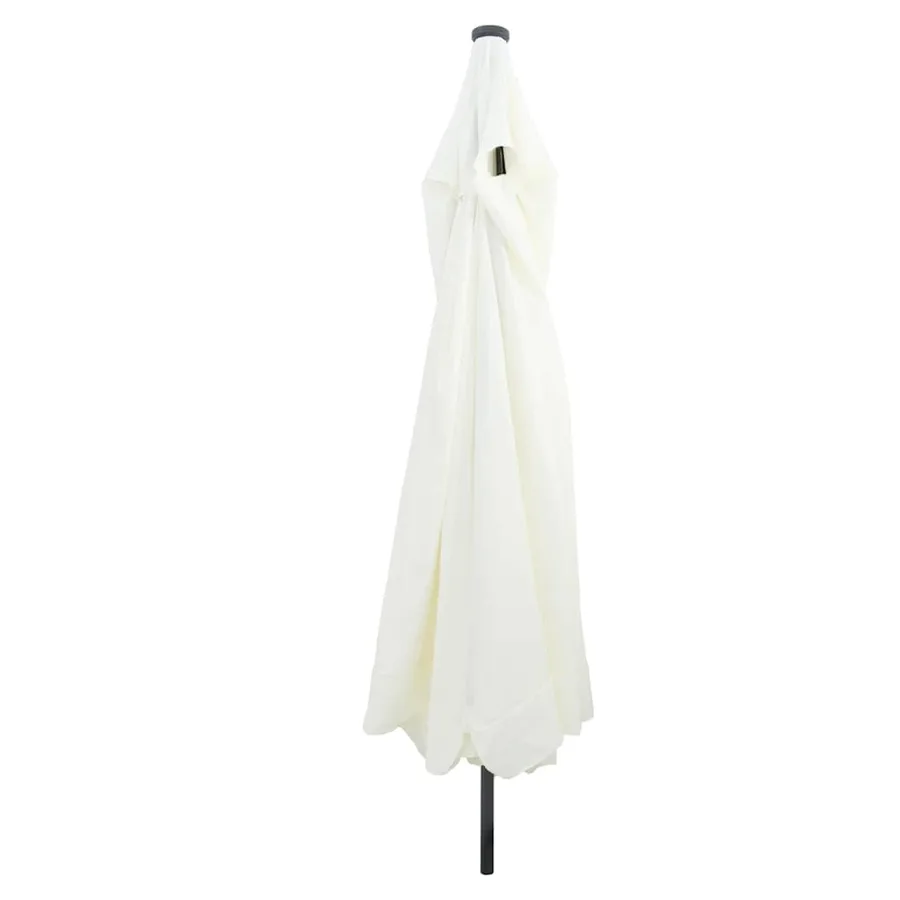 Parasol de jardin Sable et anthracite 395 x 395 x 245 cm - 2
