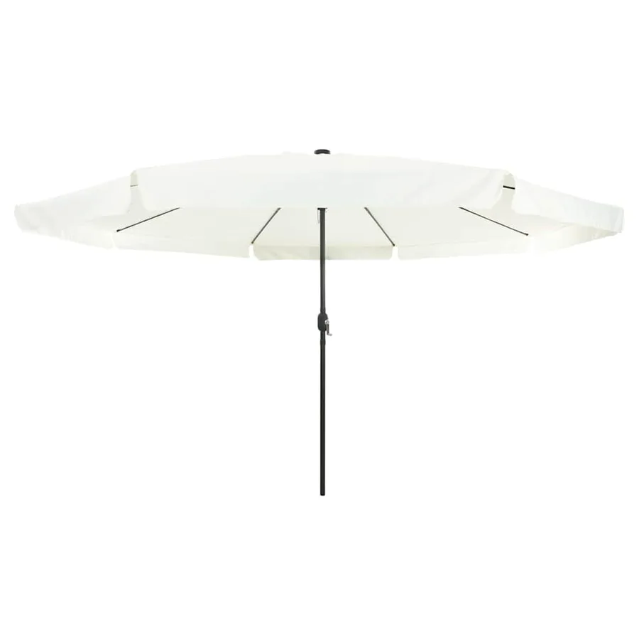 Parasol de jardin Sable et anthracite 395 x 395 x 245 cm - 4