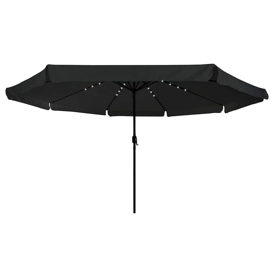 Parasol de jardin Noir 395 x 395 x 245 cm Polyester - 3