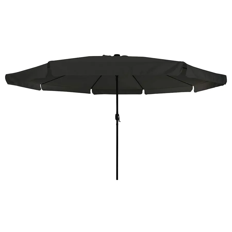 Parasol de jardin Noir 395 x 395 x 245 cm Polyester - 4