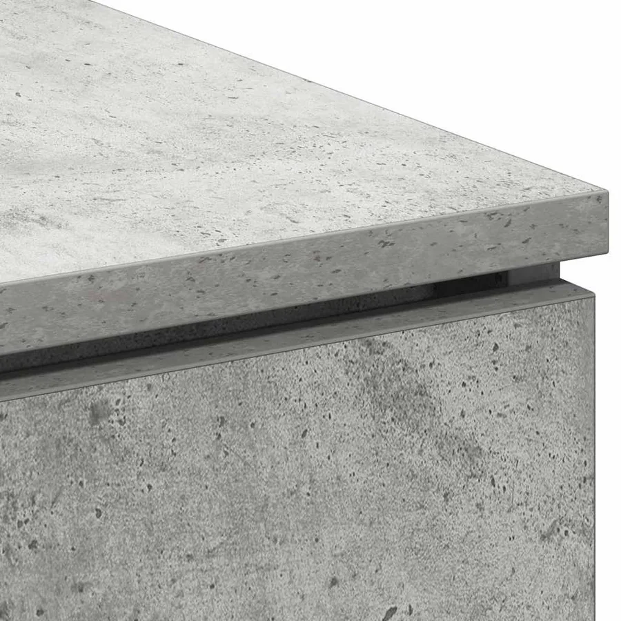 Meuble TV Gris béton 100 x 38 x 49 cm Bois d'ingénierie - 8