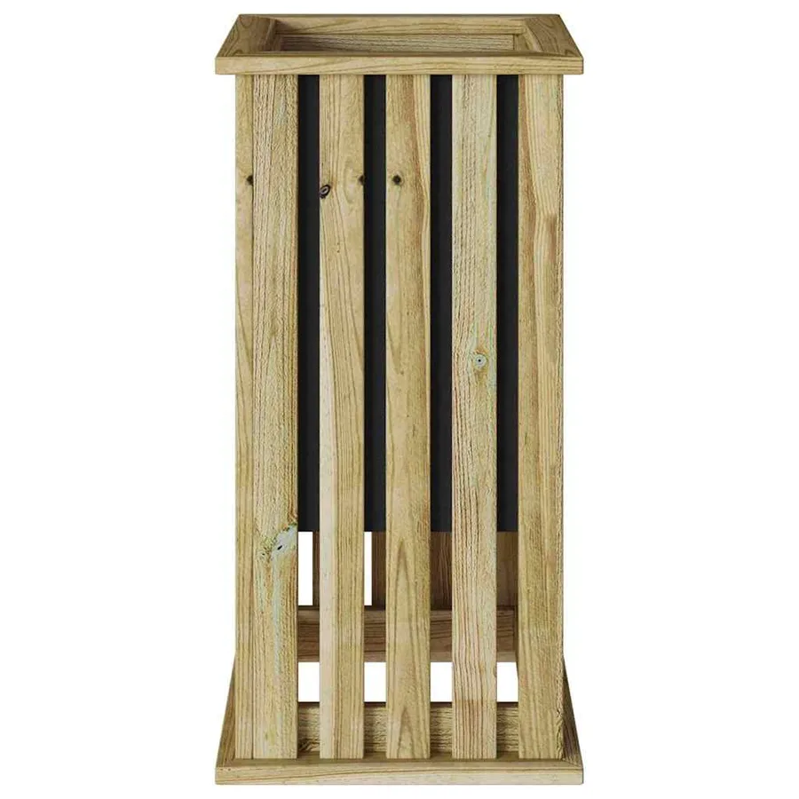 Caisses de plantation Marron 33 x 33 x 65 cm Pinède imprégnée - 6