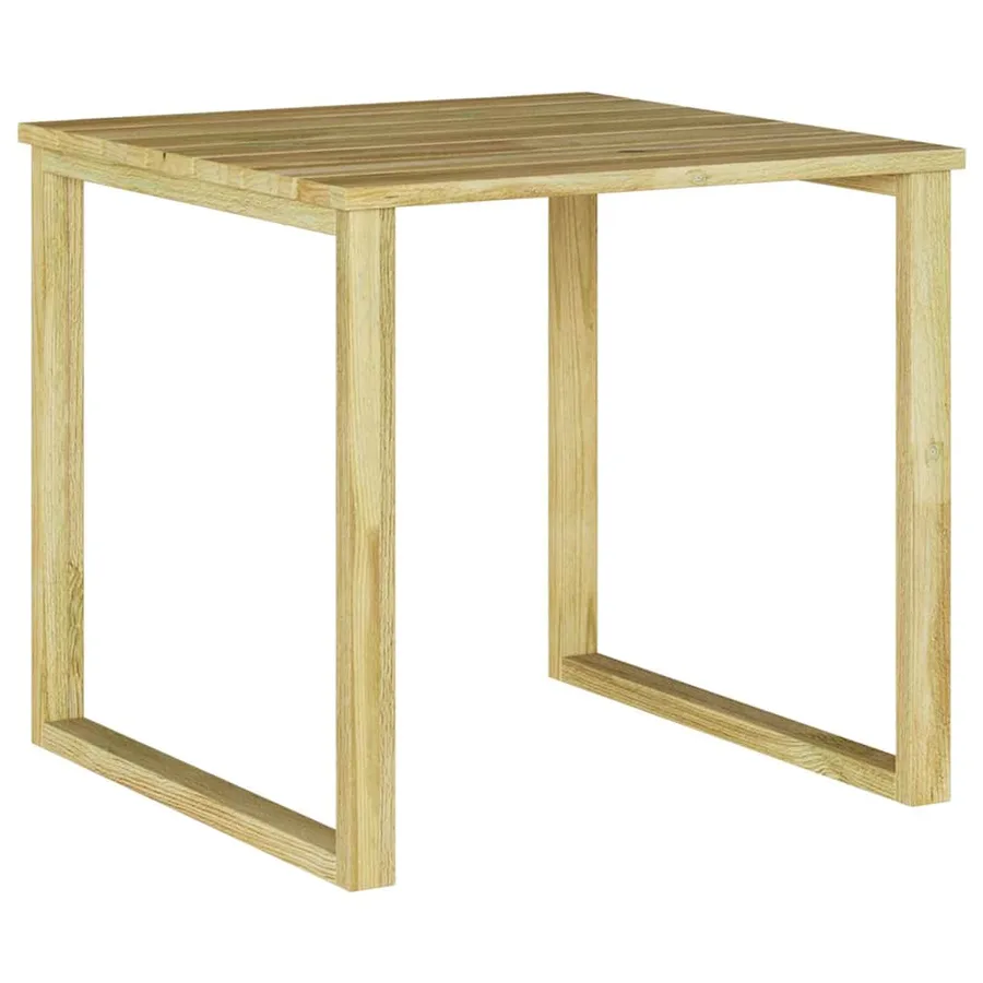 table Naturel 50,5 x 50 x 46 cm Pinède imprégnée - 2