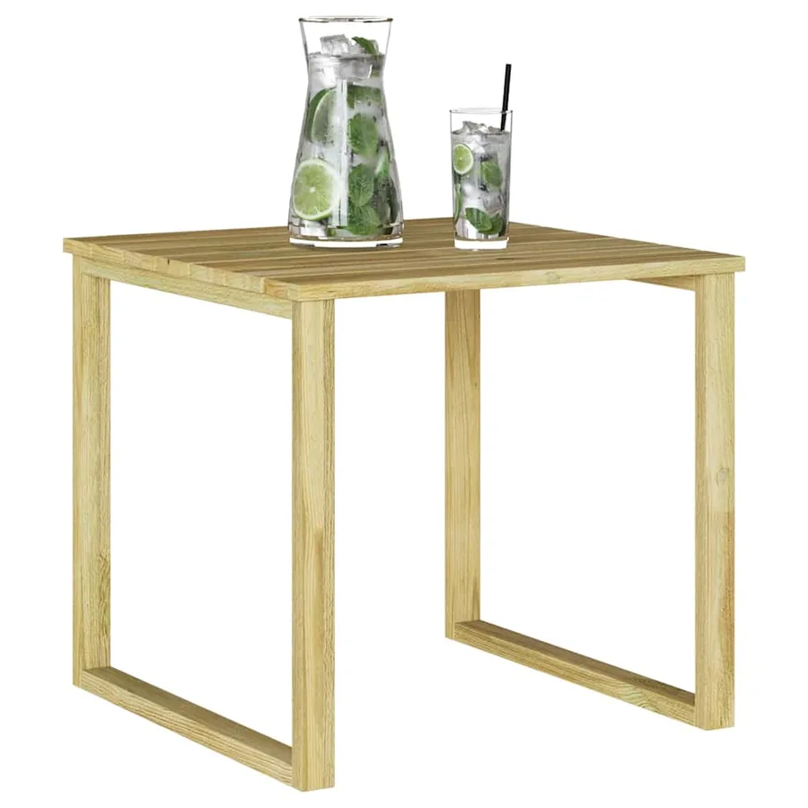 table Naturel 50,5 x 50 x 46 cm Pinède imprégnée - 3