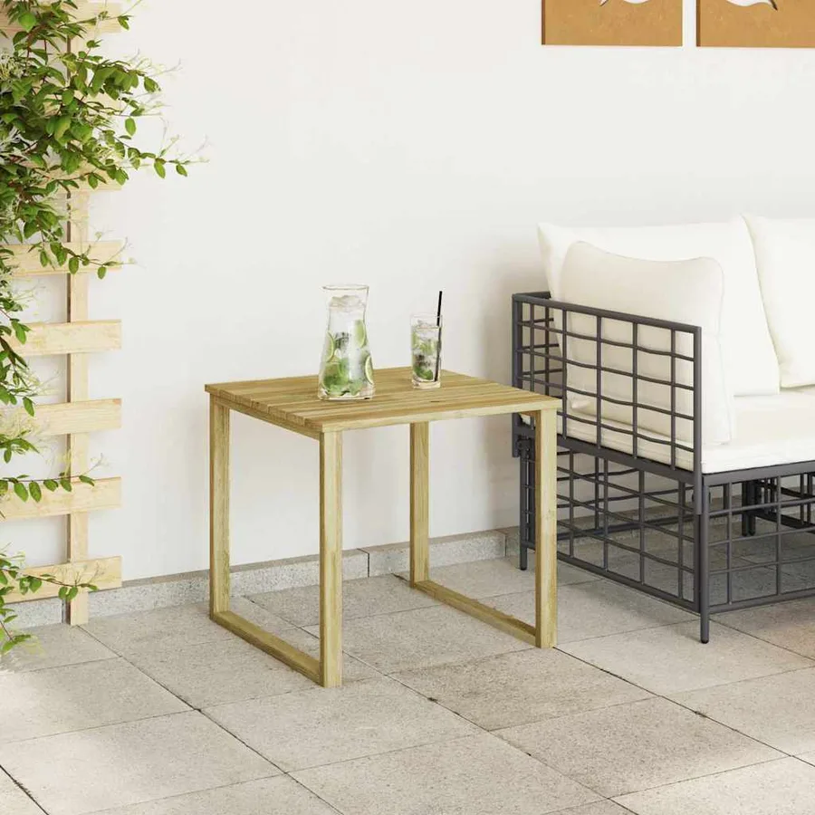 table Naturel 50,5 x 50 x 46 cm Pinède imprégnée - 4