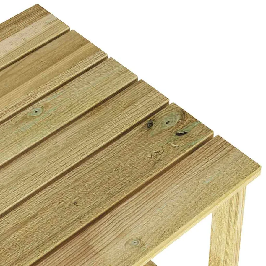 table Naturel 50,5 x 50 x 46 cm Pinède imprégnée - 8