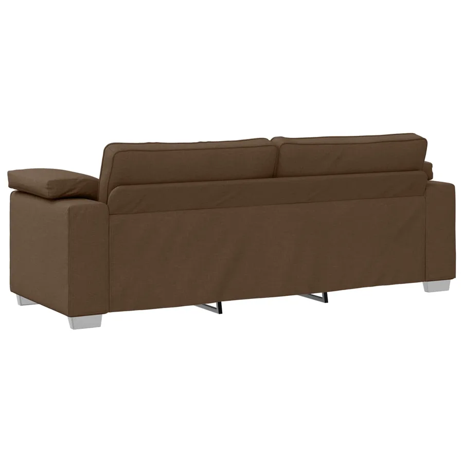 Canapé 2 pcs Marron 219 x 80 x 82 cm tissu - 7
