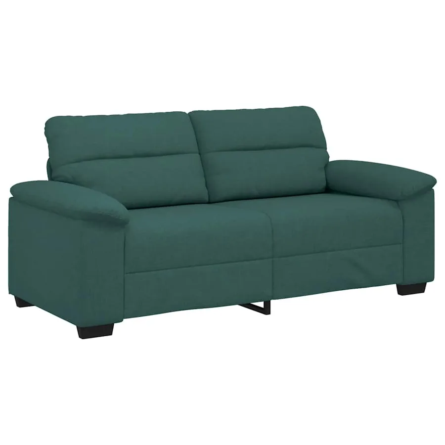 Canapé 2 places vert foncé 180 x 81 x 84 cm en tissu - 2