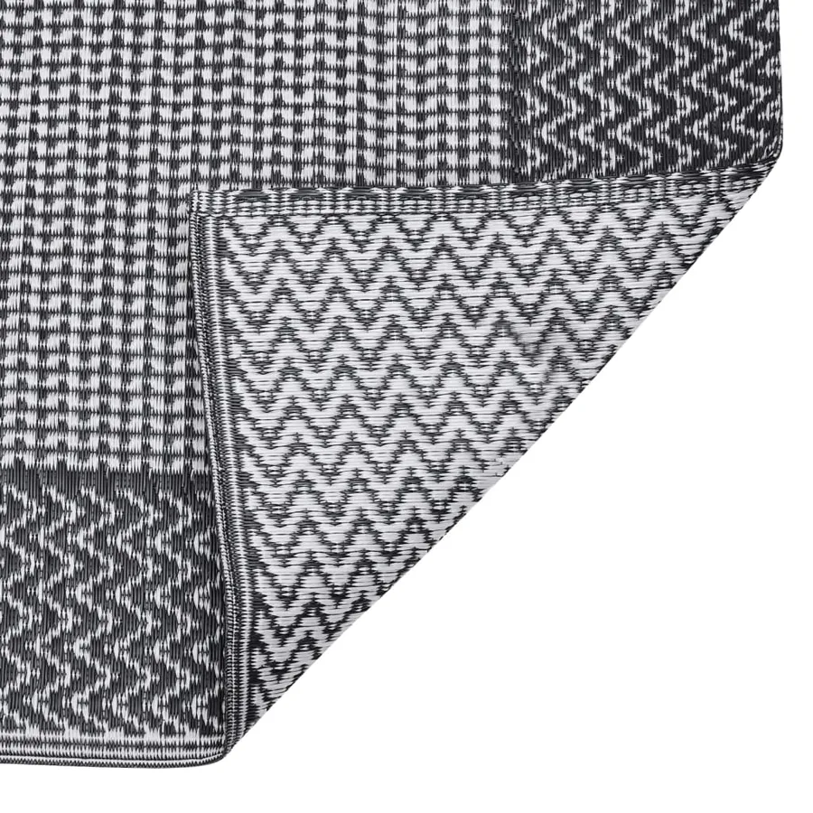 Tapis d'extérieur ARAKIL Noir 140x200 cm PP - 4
