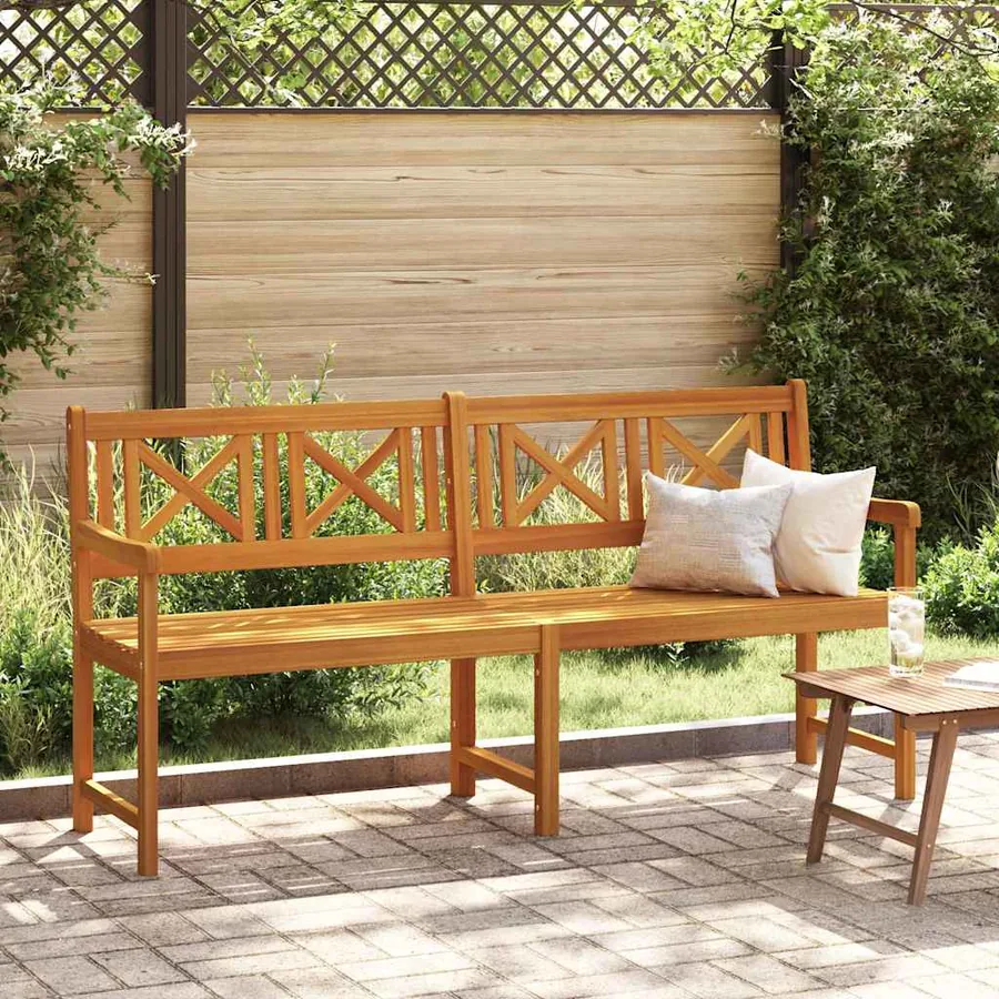 Banc extérieur Naturel 180 x 56 x 90 cm Bois d'Acacia Massif