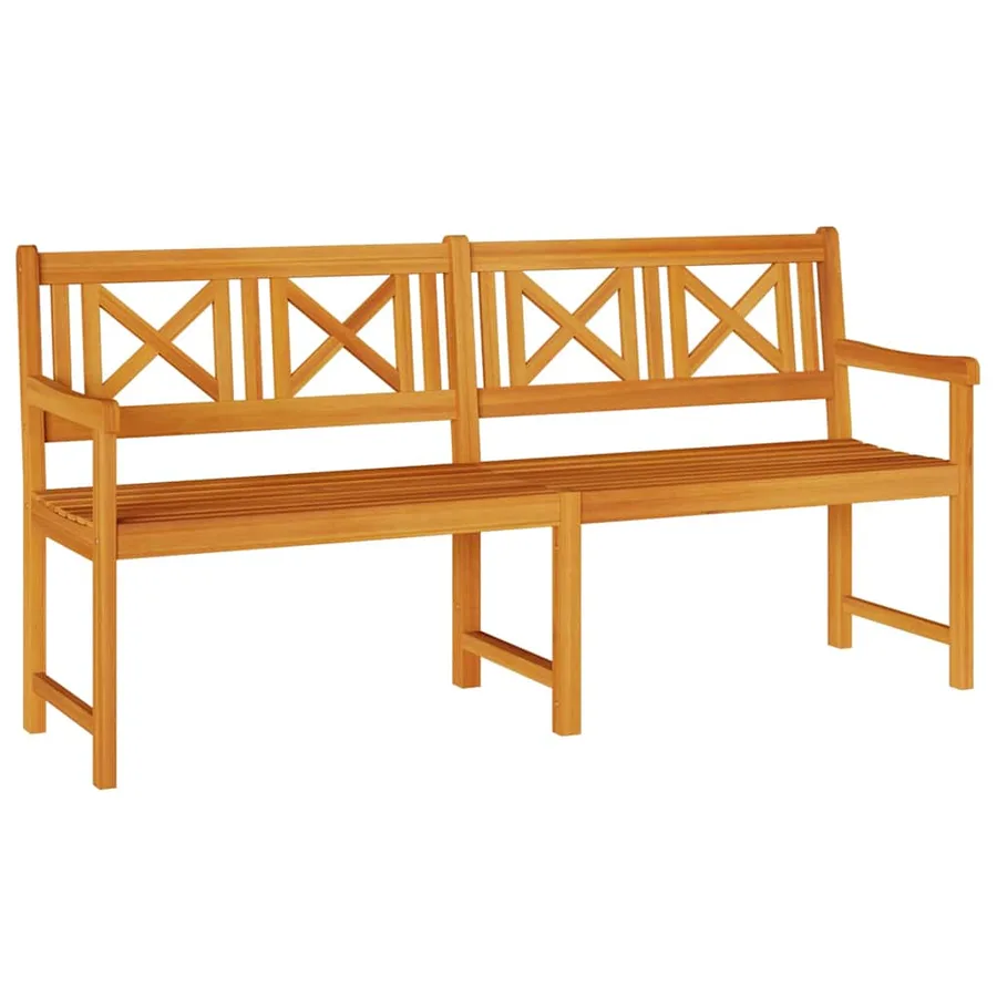 Banc extérieur Naturel 180 x 56 x 90 cm Bois d'Acacia Massif - 2