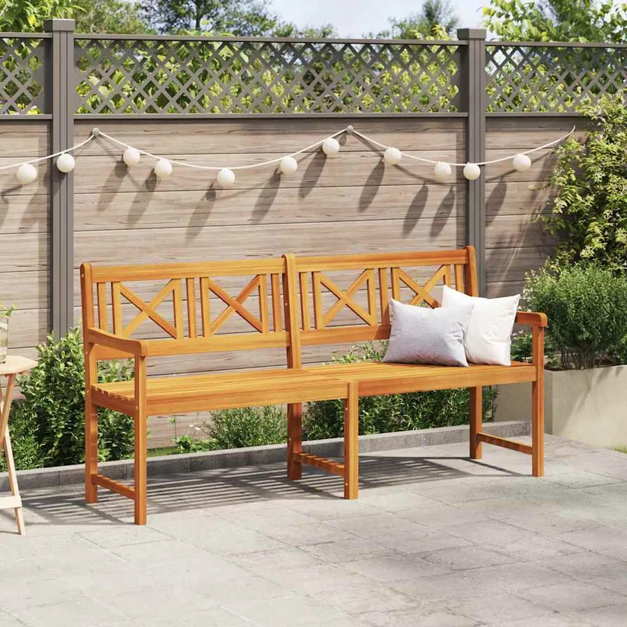 Banc extérieur Naturel 180 x 56 x 90 cm Bois d'Acacia Massif - 3