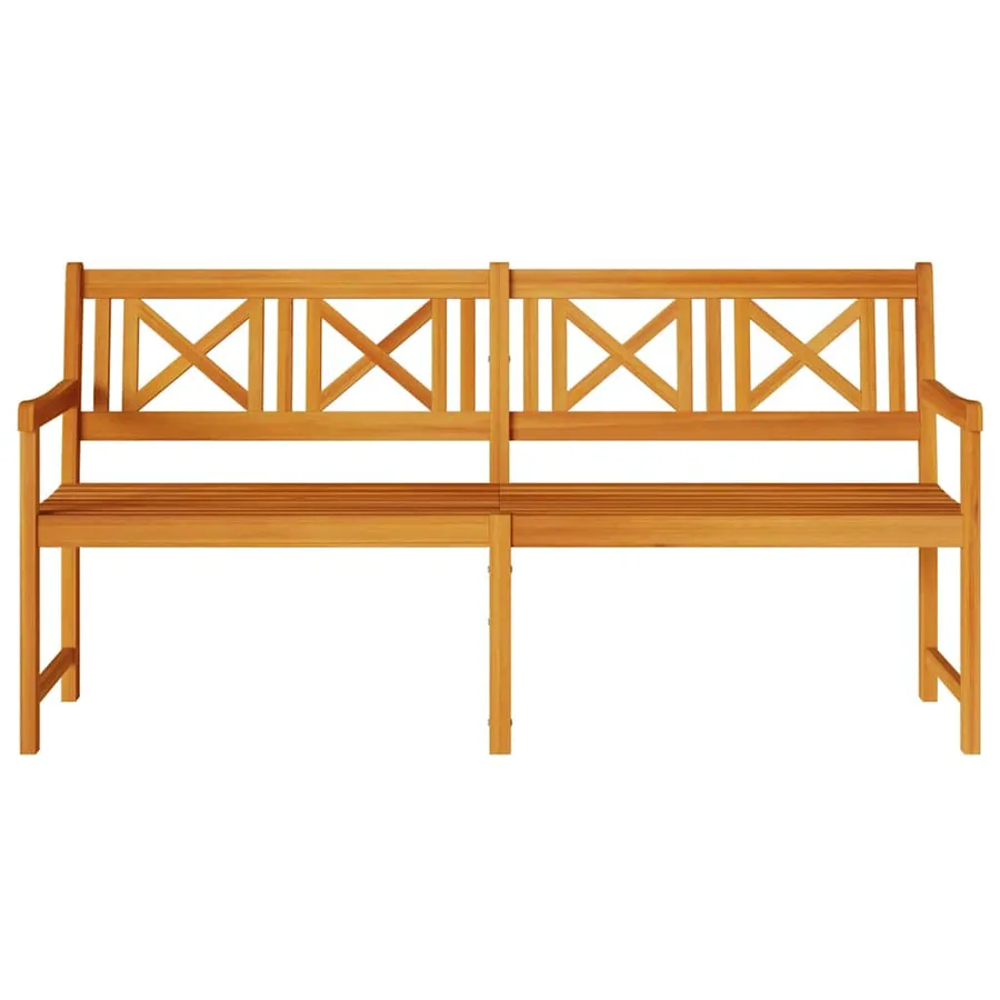 Banc extérieur Naturel 180 x 56 x 90 cm Bois d'Acacia Massif - 4