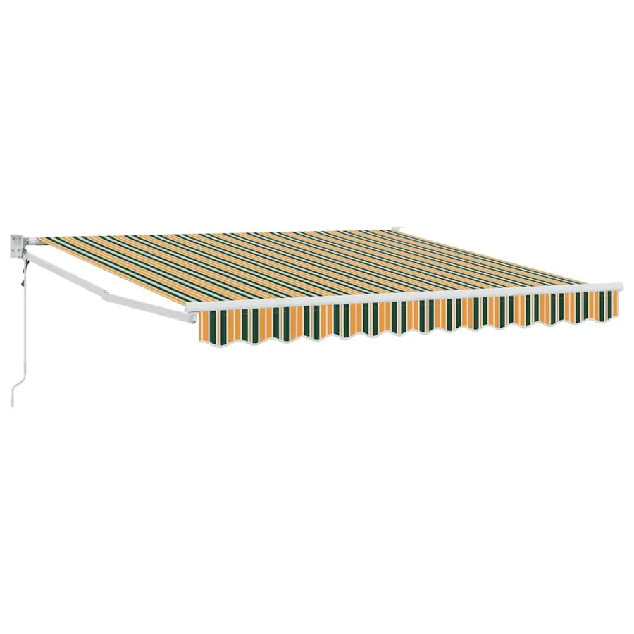 Auvent rétractable Vert et jaune 300 x 250 x 165 cm - 2