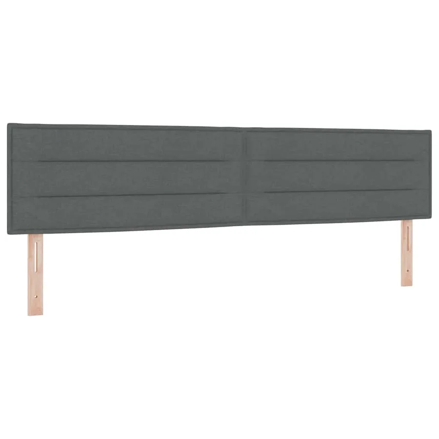 Tête de lit Gris foncé 200 cm tissu - 2