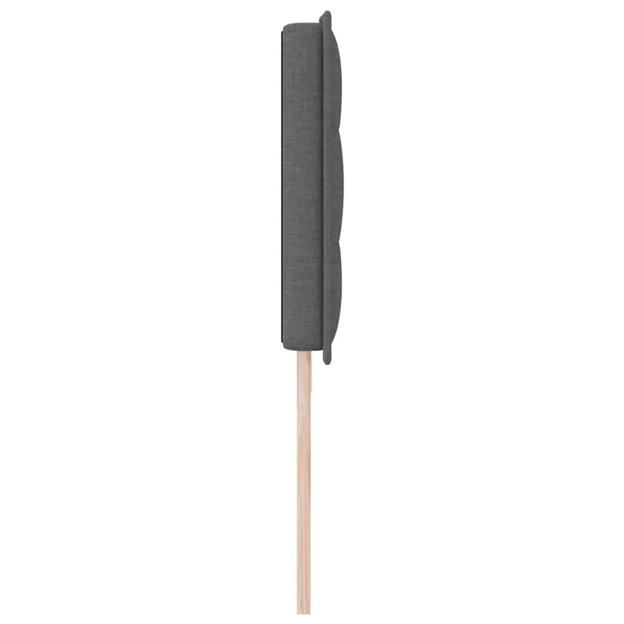 Tête de lit Gris foncé 200 cm tissu - 5