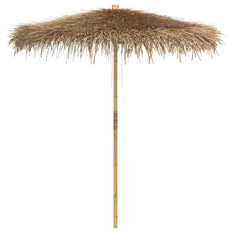 Parasol Tiki avec toile en feuille de bananier 240 cm en bambou - 2