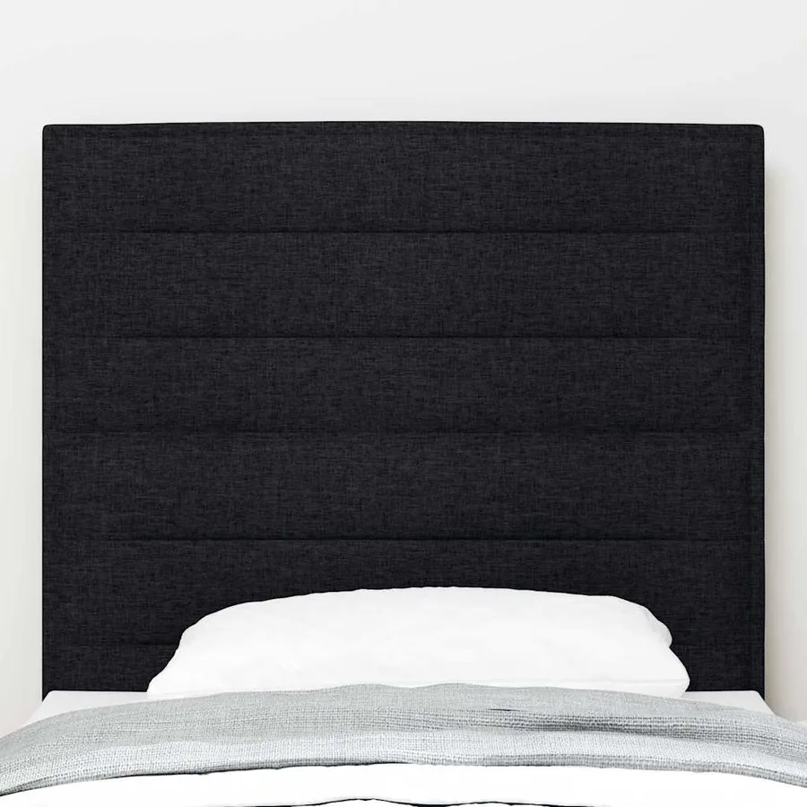 Tête de lit LED avec bandes LED Noir 100 cm tissu - 3