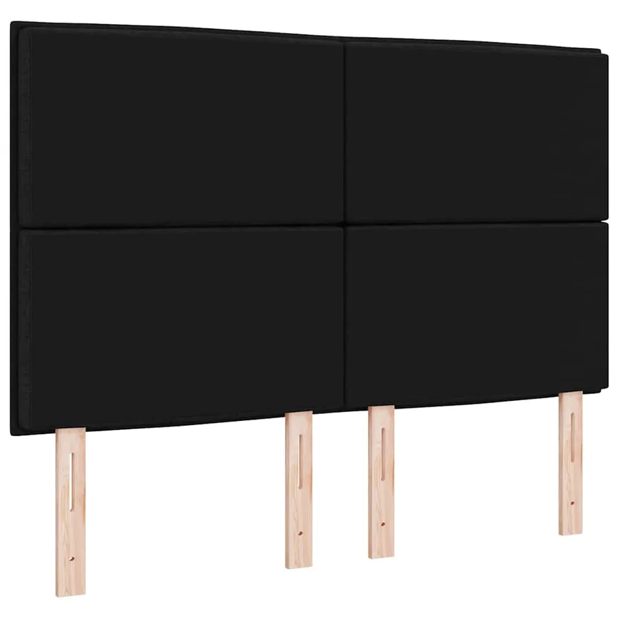 Tête de lit LED avec bandes LED Noir 160 cm tissu - 7