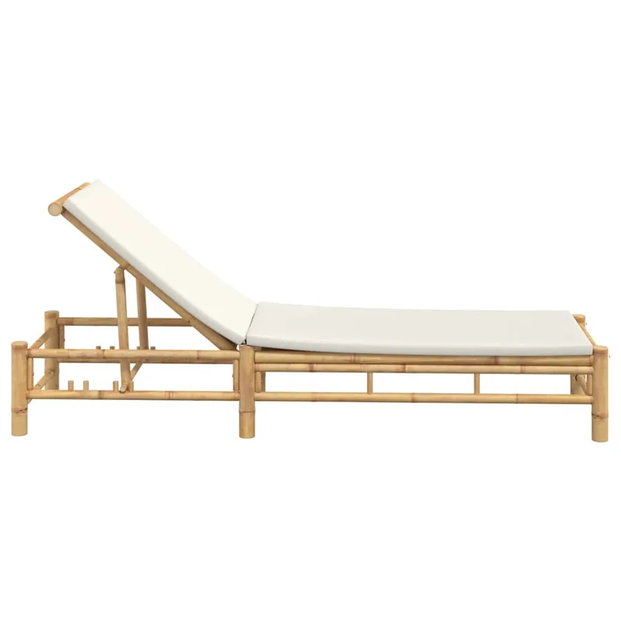 Transat avec coussins 55 x 199 x 30 cm en bambou - 5