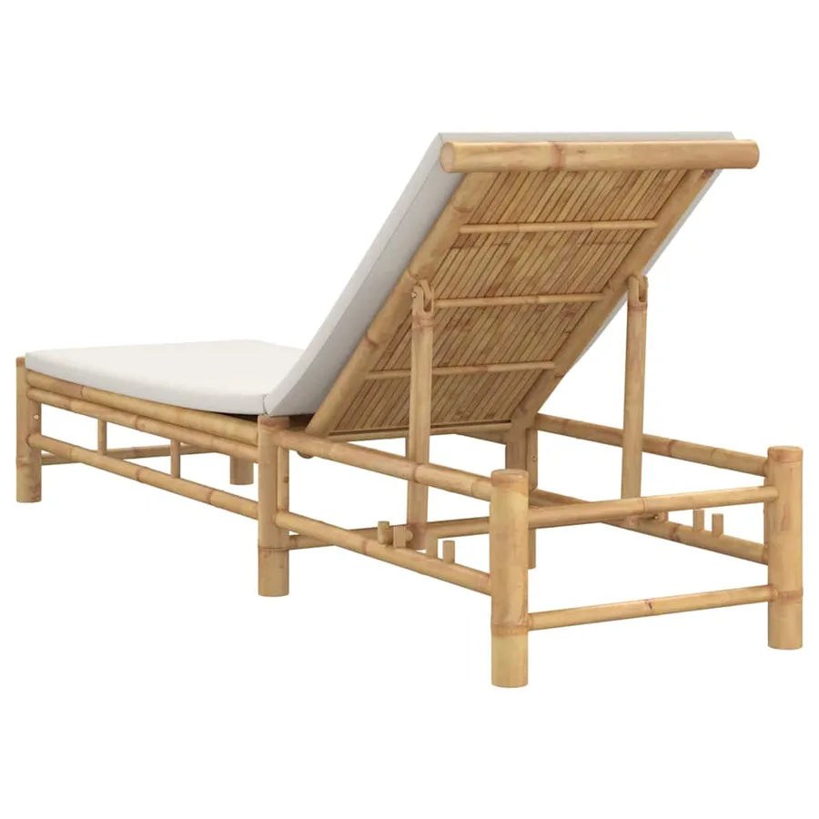 Transat avec coussins 55 x 199 x 30 cm en bambou - 6