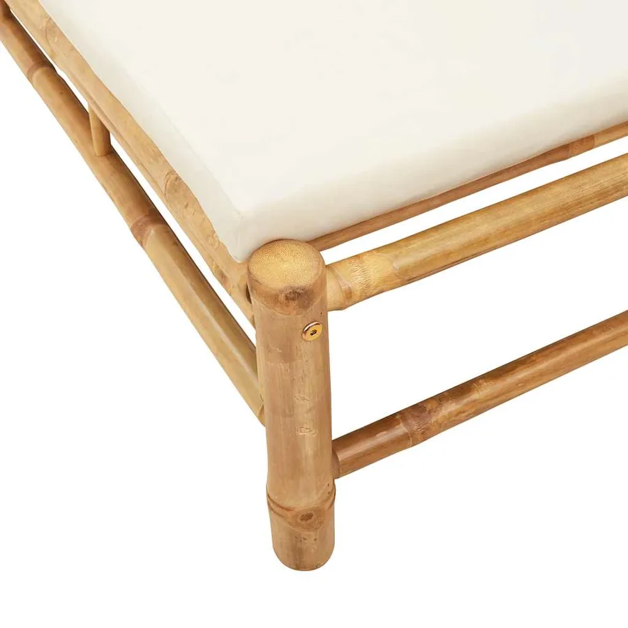 Transat avec coussins 55 x 199 x 30 cm en bambou - 8