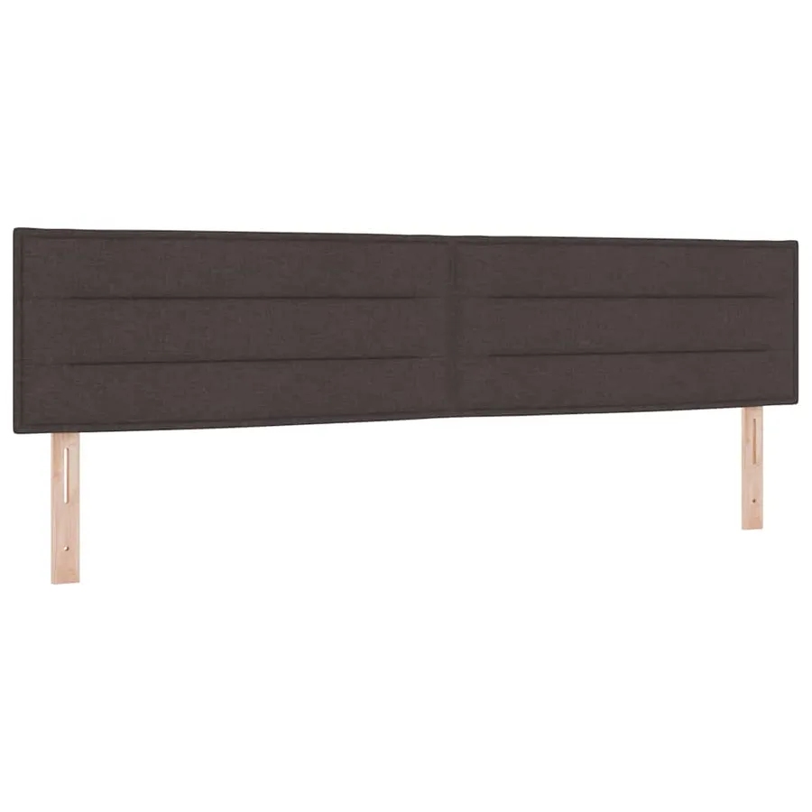 Tête de lit Marron foncé 200 cm tissu - 2