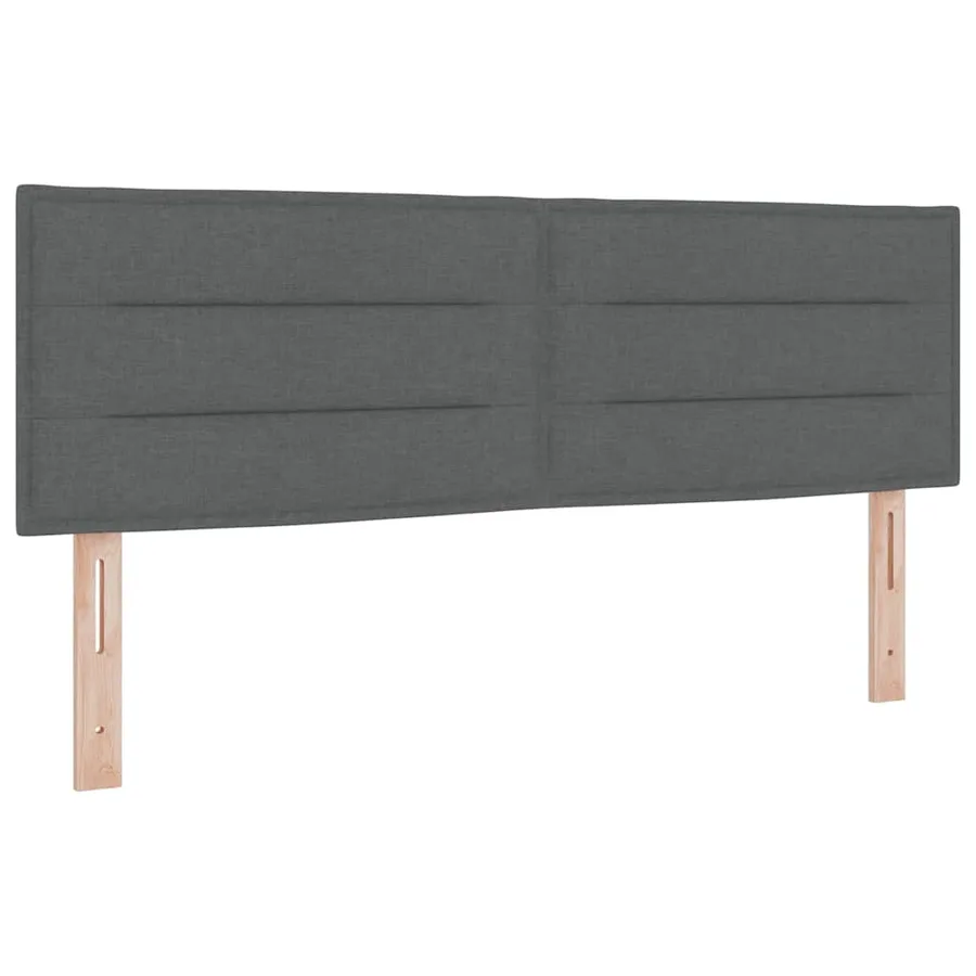 Tête de lit Gris foncé 160 cm tissu - 2