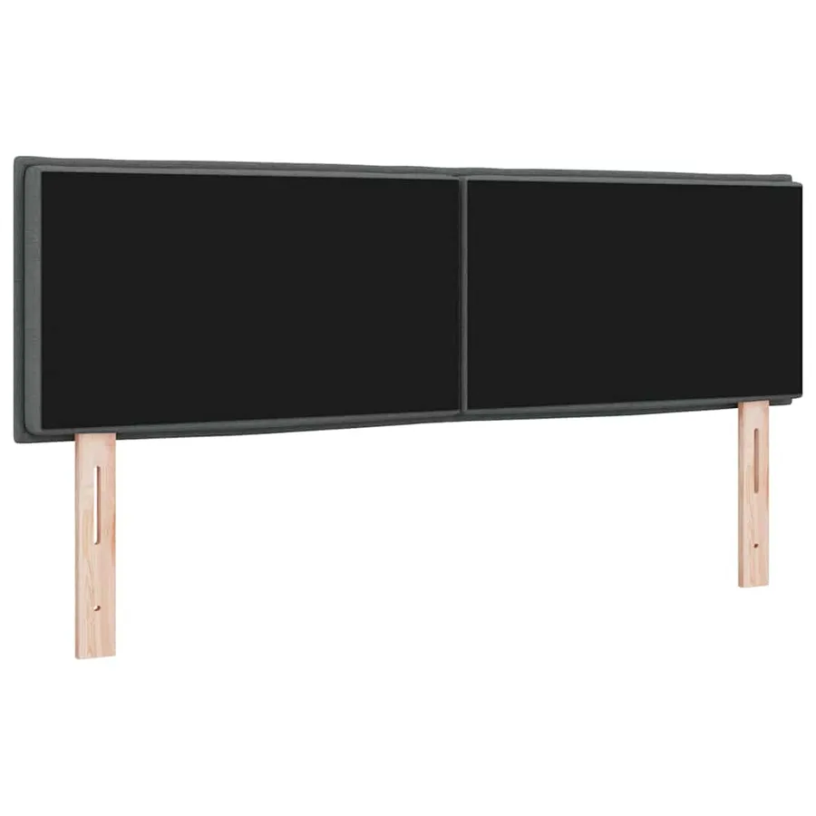 Tête de lit Gris foncé 160 cm tissu - 6