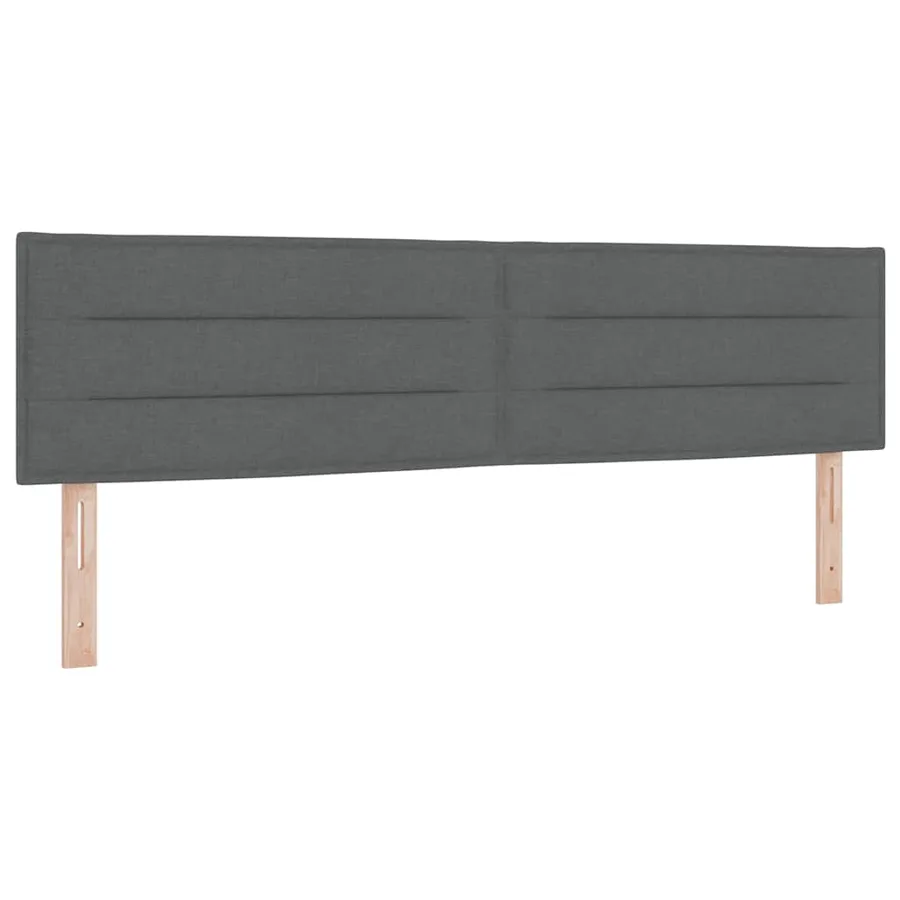 Tête de lit Gris foncé 180 cm tissu - 2