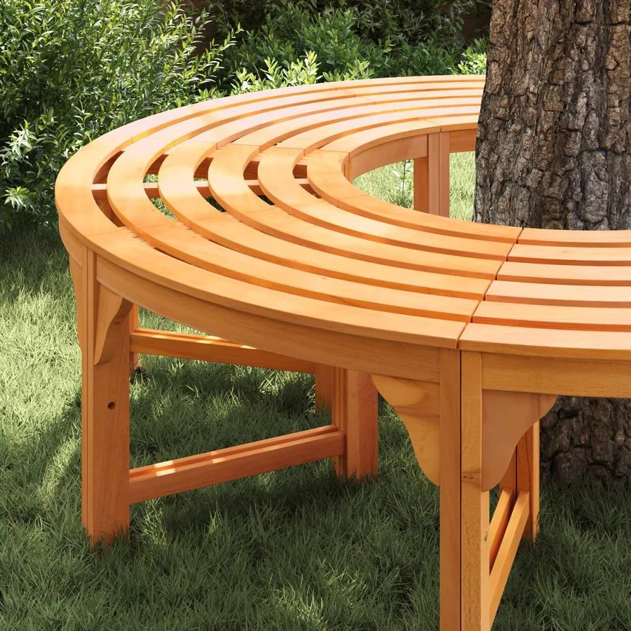 Banc d'Arbre 2 pcs Naturel 160 x 80 x 45 cm - 3