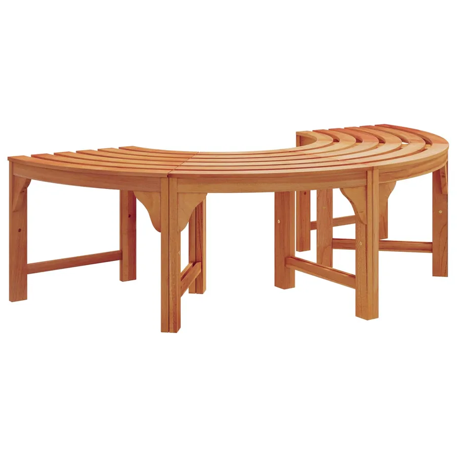 Banc d'Arbre 2 pcs Naturel 160 x 80 x 45 cm - 4