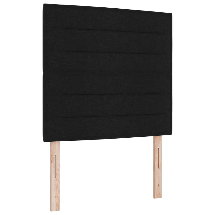 Tête de lit LED avec bandes LED Noir 90 cm tissu - 2