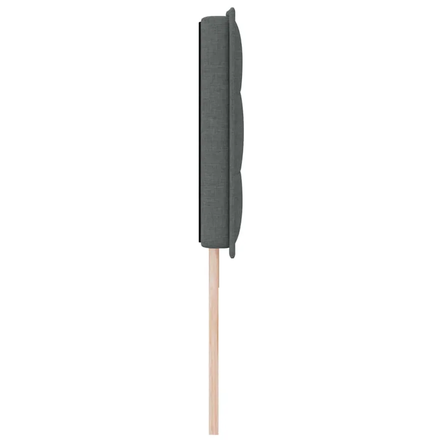 Tête de lit LED avec bandes LED Gris foncé 180 cm tissu - 6