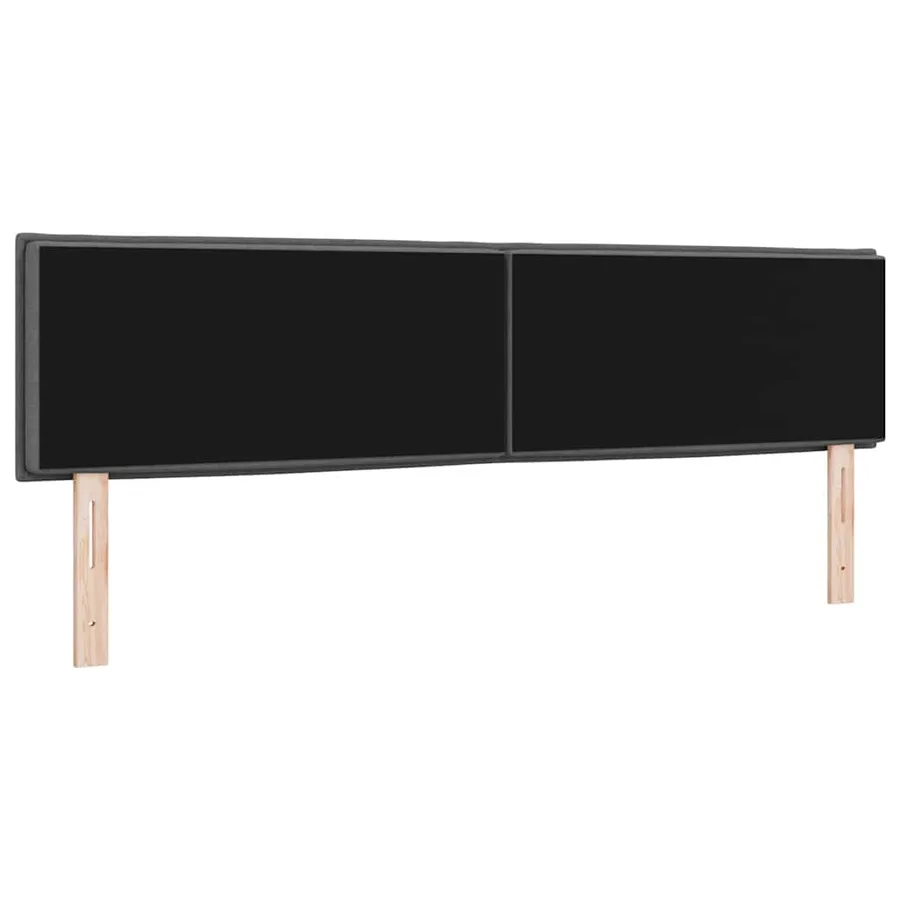 Tête de lit LED avec bandes LED Gris foncé 180 cm tissu - 7