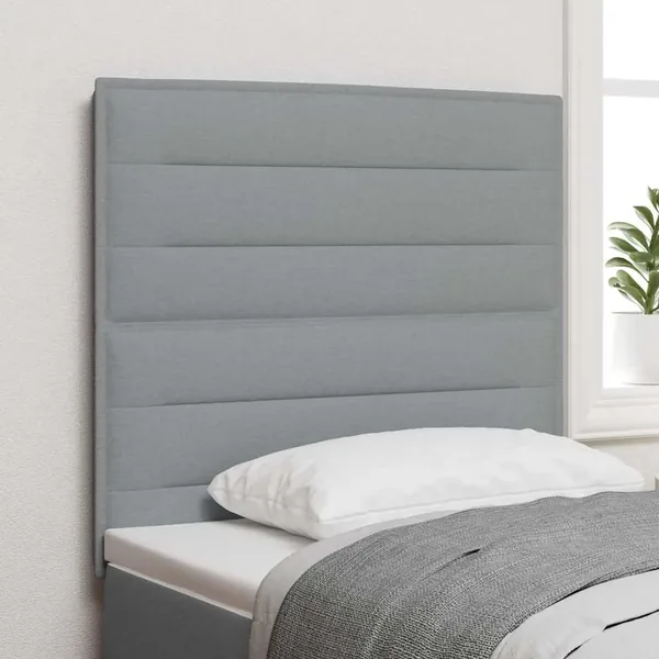 Tête de lit Gris clair 80 cm tissu