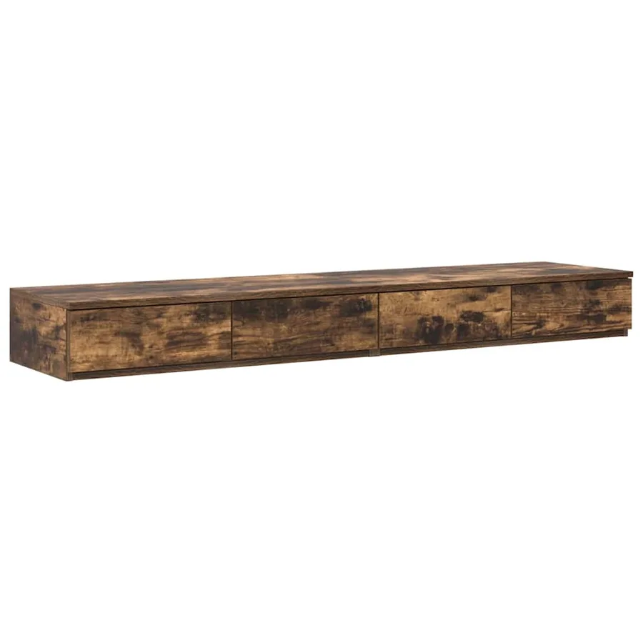 Tiroirs de lit avec tiroir Chêne fumé 150 x 36,5 x 16,5 cm - 2