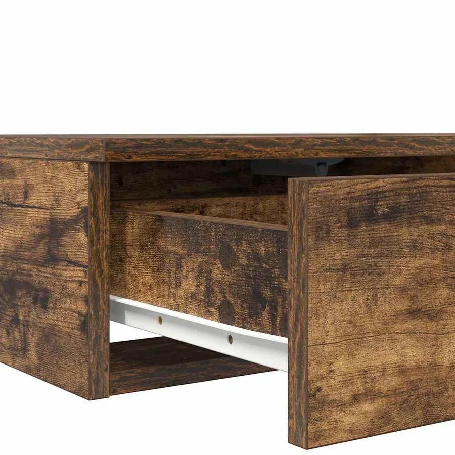 Tiroirs de lit avec tiroir Chêne fumé 150 x 36,5 x 16,5 cm - 9